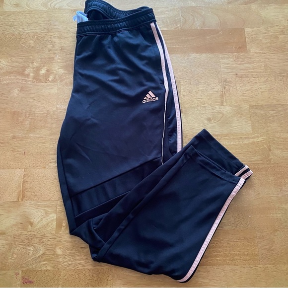 Adidas Black and Pink xl Track Pants climacool zipper bottom - Picture 2 of 15